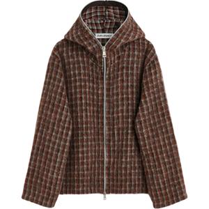 Застегивающаяся на молнию джемпер  с капюшоном OUR LEGACY, светло-красный