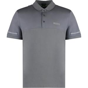 Серая поло для мужчин HUGO BOSS, серый