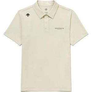 Поло Tough Collection Unisex DESCENTE, слоновая кость