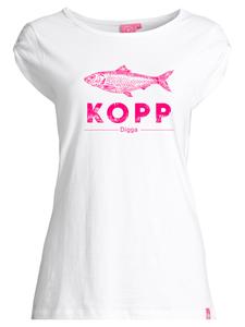 Salzhaut Футболка 'Biike - Fischkopp Digga' в белом цвете