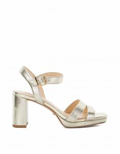 Dune London Manifesting каблуки босоножки в золотом цвете