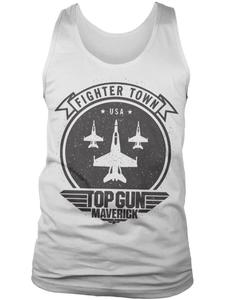 Футболка белого цвета TOP GUN