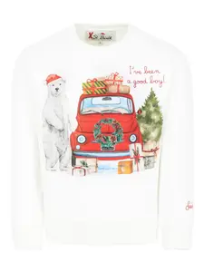 Толстовка с принтом MC2 Saint Barth Kids, белый