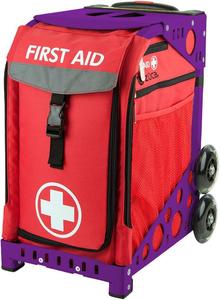 Сумка ZUCA с вкладышем для оказания первой помощи и фиолетовой рамкой с мигающими колесами