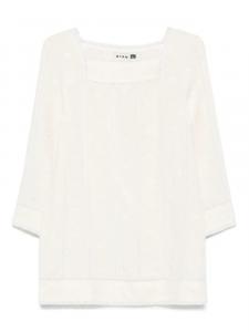 Rixo платье мини с цветочной вышивкой, нейтральный