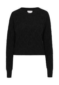 Тонкий вязаный свитер Usha Sweater, черный