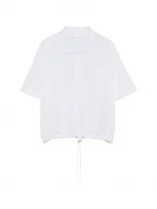 Поло с кулиской по подолу MONCLER, белый