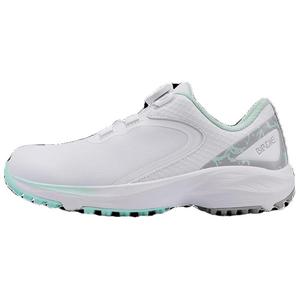 Низкие женские гольфовые туфли Birdie, бело-зеленые