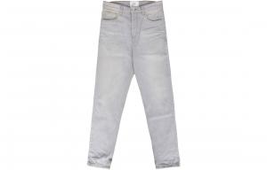 Ami Paris потертые джинсы прямого кроя AMIPARIS, серый