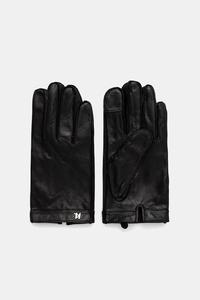 Кожаные перчатки Karl Lagerfeld, черный