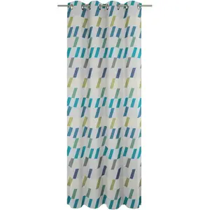 Шторка Bray с люверсами, 1 шт. Wirth, синий