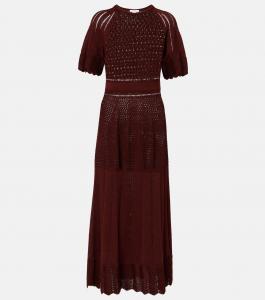 Имажинер платье макси из хлопковой смеси Eres, Tortue