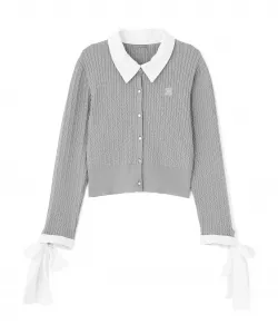 Кардиган с рукавами и косами Jill By Jill Stuart, цвет Gray