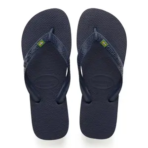 Шлепанцы на носке унисекс Бразилия Havaianas, тёмно-синий