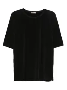 Плиссированная футболка Herno, черный