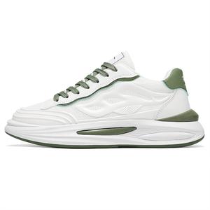 Нескользящие и износостойкие низкие повседневные туфли, увеличивающие рост, для мужчин NANJIREN, White Black