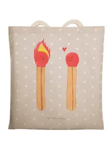 Шоппер Mr. & Mrs. Panda, серый пастельный