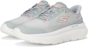 Кроссовки SKECHERS Performance Go Walk Max Cushioning Hyper Burst Nikita Hands Free Slip-Ins, Gray/Pink