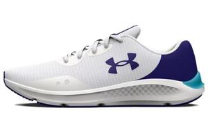 Кроссовки Charged Pursuit 3 для бега мужские с низким верхом белого/синего цвета Under Armour