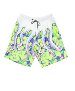 Бермудские шорты с эластичным поясом в виде осьминога Octopus, мультиколор