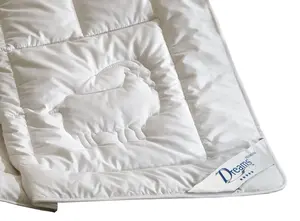 Одеяло Dreams из натурального волоса "Кашемир Премиум", очень теплое, чехол 100% хлопок, (1 шт.), одеяло размером 135х200 или 155х220 см, подходит для зимы, белый