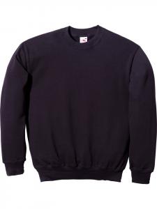 Толстовка унисекс черного цвета Fruit of the Loom