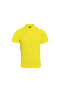 Поло Coolchecker Plus из пике с CoolPlus Premier, желтый