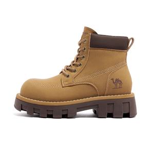 CAMEL Мартинсы женские светло-коричневые высотой 10,5 см на каблуке 6,3 см, цвет Light Brown