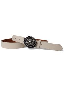 Женский кожаный ремень кремового цвета FRONHOFER