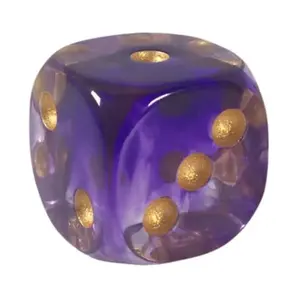 d6 18 мм Majesty с золотом (12), Game Dice - Diffusion (Role 4 Initiative)