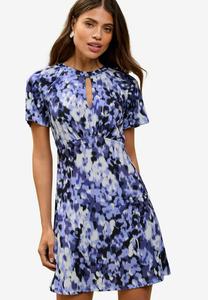 Платье из джерси REGULAR FIT-SHORT SLEEVE KEYHOLE Lipsy, синий