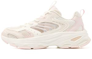 QIAODAN Нескользящие износостойкие низкие повседневные туфли женские бежево-розовые