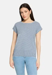 Повседневная футболка с принтом Betty & Co, Dunkelblau Weiß