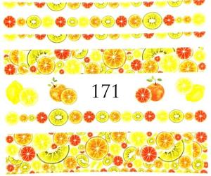 Водные наклейки для ногтей - №171, inna