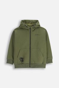 Детская хлопковая толстовка Coccodrillo, зеленый