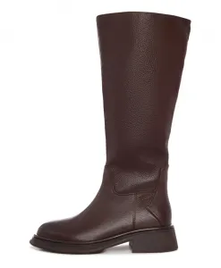 Сапоги для верховой езды с рельефным силуэтом - коричневые Cesare Gaspari, коричневый