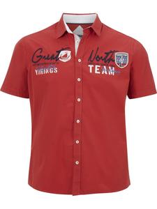 Рубашка на пуговицах Comfort fit Jan Vanderstorm Freydis, красный