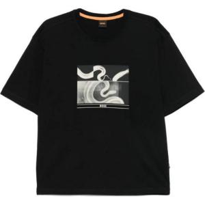 Футболка Boss с принтом змеи HUGO BOSS, черный