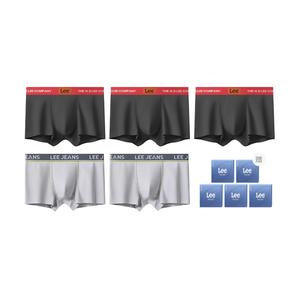 Бокс с мужскими трусами Brilliant, 5 пар Lee, светло-серый