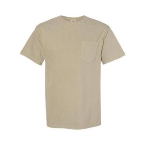 Плотная футболка с карманами Comfort Colors, окрашенная в готовом виде, цвет Khaki