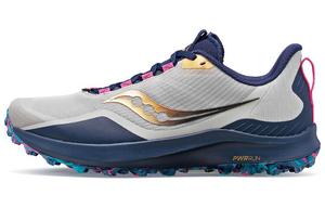 Кроссовки Peregrine 12 мужские с низким верхом серые/синие/фиолетовые/золотые Saucony