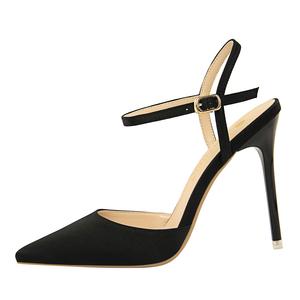 Туфли на тонком каблуке высотой 10,5 см для женщин QITUMAUL, Black[10.5Cm]