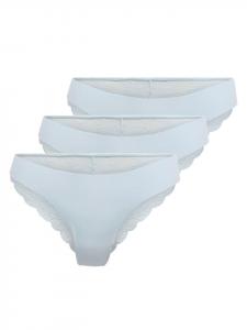 ONLY Комплект из 3 трусов светло-голубого цвета