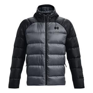 Куртка down puffer jacket 'black grey' Under Armour, черный