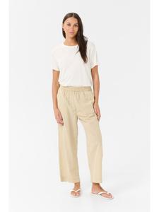 Kaffe Повседневные брюки KAnaya свободного кроя, цвет Chincilla / белая полоска