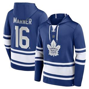 Толстовка с капюшоном мужская fanatics branded mitch marner blue toronto maple leafs Unbranded