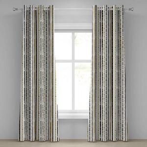 Занавеска с люверсами Abakuhaus Victorian 2 шт, 280x245x0,5 см цвет schwarz gelb