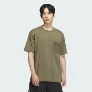 Футболка adidas City Escape свободного кроя из смешанных тканей с коротким рукавом и карманом