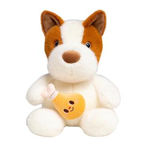 Креативная плюшевая игрушка в виде куриной ножки для собак, высота 23см/33см MLING, коричневый