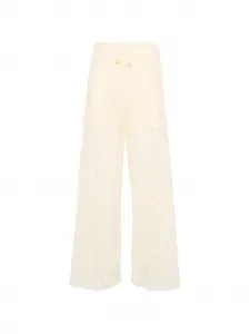 Брюки с кружевным узором Mayoral, бежевый